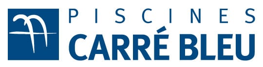 logo piscines carré bleu