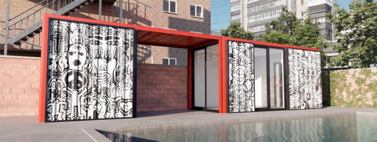 pool house container